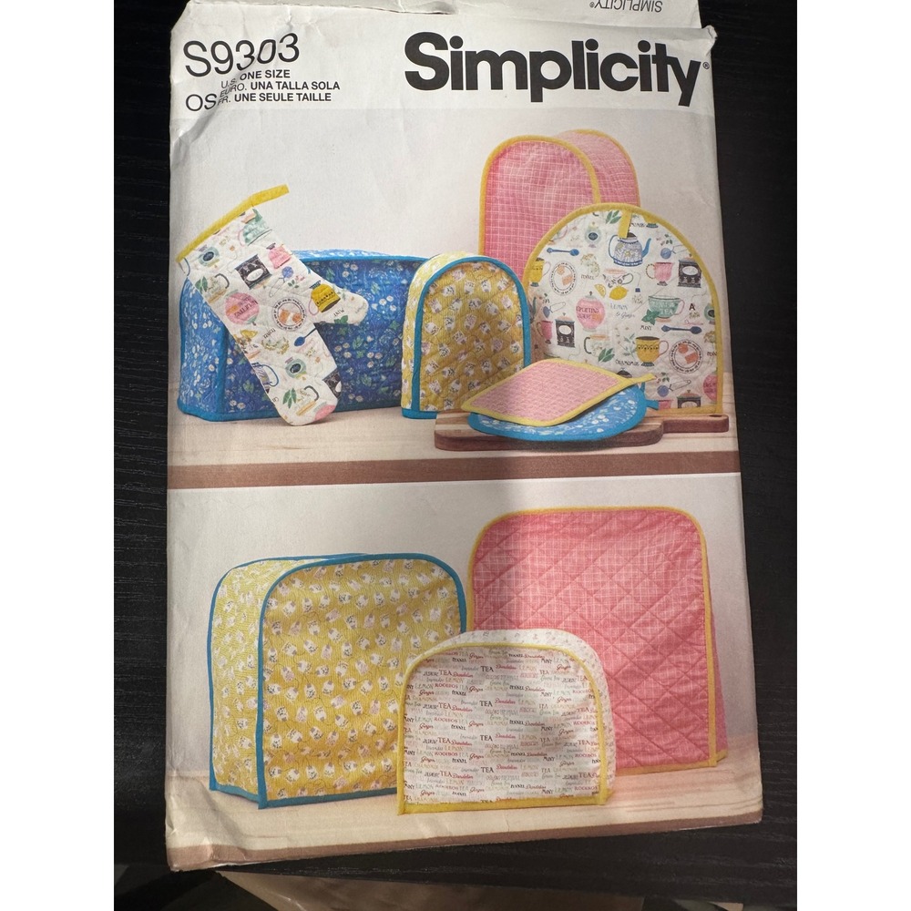 Simplicity S9303 Sewing Pattern OS Multi Kitchen Appliance Covers Pot Holder